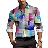 Men Shirt Men Casual Fashion Striped Shirt Men Daily Wear Comfortable Longsleeve Tops Men Youth Classic All-Match Longsleeve Shirt A-09 M
