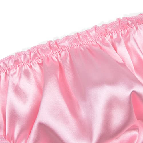 Satini Men's Satin Ruffle Sissy Thong Tanga Knickers Briefs Panties3