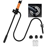 S&L-Winyer Fuel Transfer Pump with Clamps, Portable Gasoline Pump for Boats, 35.6 in. Hose, 2.4 Gal/min Flow Rate