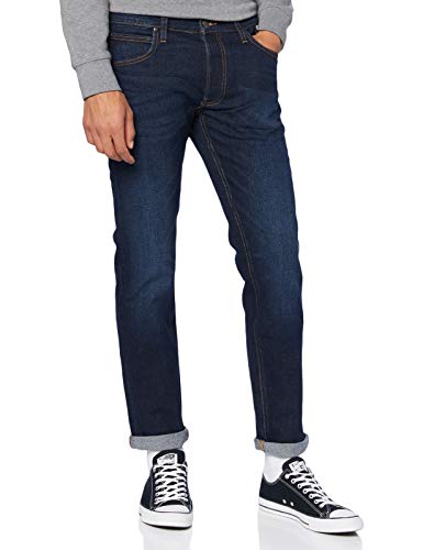 Lee Daren Zip Fly Jeans, Dark Sidney, 28W x 32L para Hombre