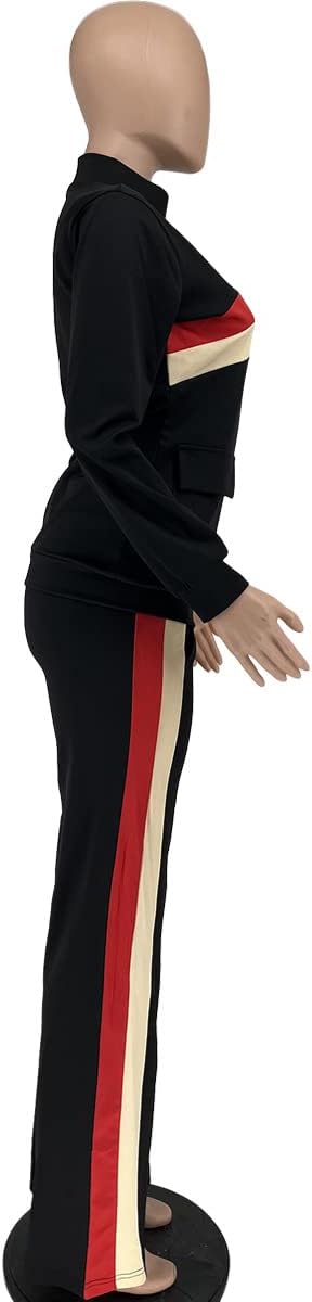 CCIGO Women's 2 Piece Outfits Sweatsuits Zip-up Hoodie Casual leopard Print Patchwork Jogger Tracksuit Set with Pockets