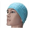 Swimming cap HLCapo da Bagno Cappello Maschio E Femmina Maschile Pu Capelli Lunghi Impermeabili E più Confortevole Orecchio Cura della Testa, Water Blue,Water Blue
