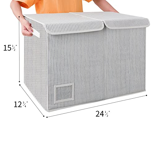 Granny Says Bundle Of 1-Pack Playroom Storage Bin & 1-Pack Extra Large Storage Box With Lid #TOP4