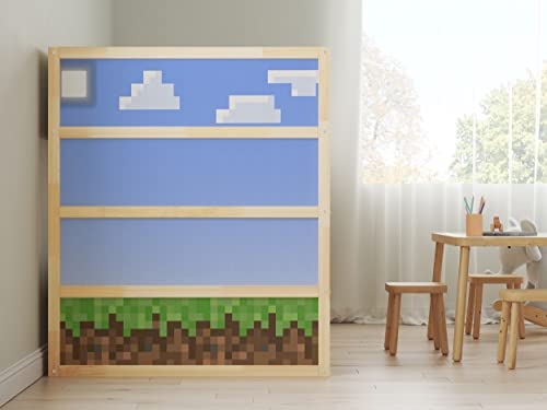 Vinilo decorativo KURA para cama con diseño Pixel Terrain miniatura 2