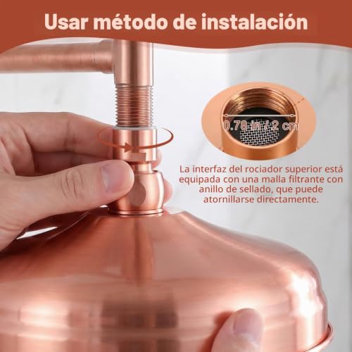 Regadera de cobre 11 Imagen adicional