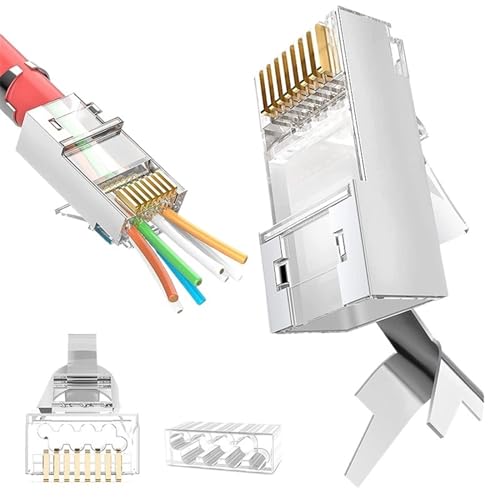 Prise modulaire réseau RJ45 plaquée or 50UM pour un signal stable Cat7