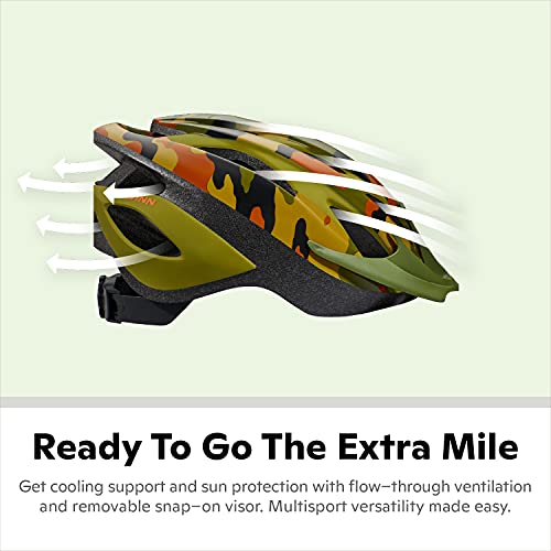 Image of Schwinn Thrasher Helmet for Kids, Size 55-58 cm for Kids 8-14, Lightweight Microshell, Adjustable Dial & Straps, Interior Padding, Air Vents, Visor, Helmet for Boys and Girls