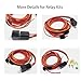 Ronybuy Electric Fuel Pump Relay Kit 12V Fuel Pump Relay Bypass Harness Kit, 40 AMP Waterproof Relay Wiring Kit Electric Switches Universal Fit 12V System P/N 30247 Heavy Duty Long Wires