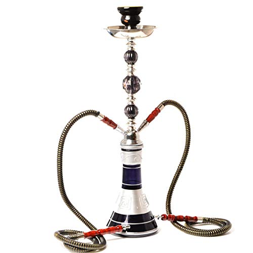 HongTeng Shisha-Set Reise Glas Shisha Wasserpfeife, die komplette Shisha Mit Shisha Keramik Kohle Bowl Nippers Zubehör…