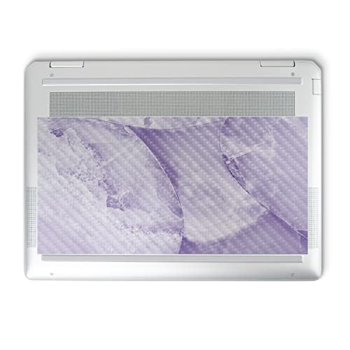 Image of MightySkins Carbon Fiber Skin Compatible with HP Spectre x360 14 inch (2022) Full Wrap Kit - Round Amethyst | Protective Durable Textured Carbon Fiber Finish | Easy to Apply | Made in The USA