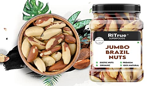 Image of RiTrue - Exotic Brazil Nuts - 250 Gm - Brazilian Nut Organic | Raw | Rich Source of Selenium Protein Rich - Imported from Peru