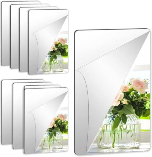 Image of OURCHEAPSTORE Modern Frameless Wall Mirror 30 x 40 cm Decorative Glass Mirror for Bedroom Living Room Bathroom Entryway and Home Decor Pack 1