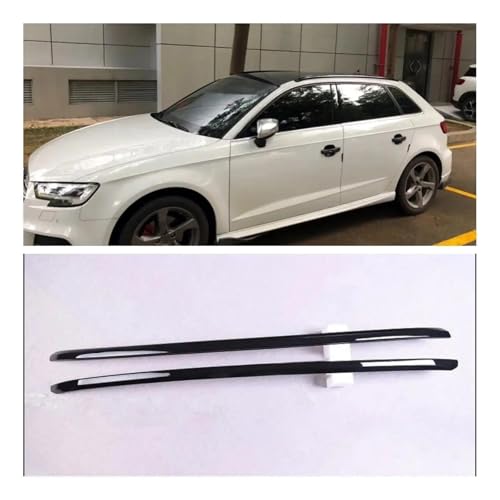 Barras laterales de aluminio negro para A3 8V S3 RS3 2012-2019 5
