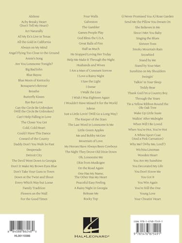 The Great American Songbook - Country | 100 Classic Country Songs | Piano Vocal Guitar Sheet Music | Perfect Music Collection for Pianists and Singers | Iconic Country Music Hits - Image 2
