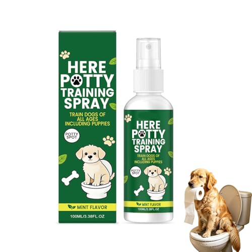 Espray de entrenamiento para perros, 100 ml de orina portátil, spray de entrenamiento para perros, sano, atractivo, portátil, ayuda para cachorros, ayuda de educación para cachorros, perros adultos (1