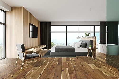 Uptown-Modern Solid Acacia Hardwood Flooring 5/8\" - Natural - Sample