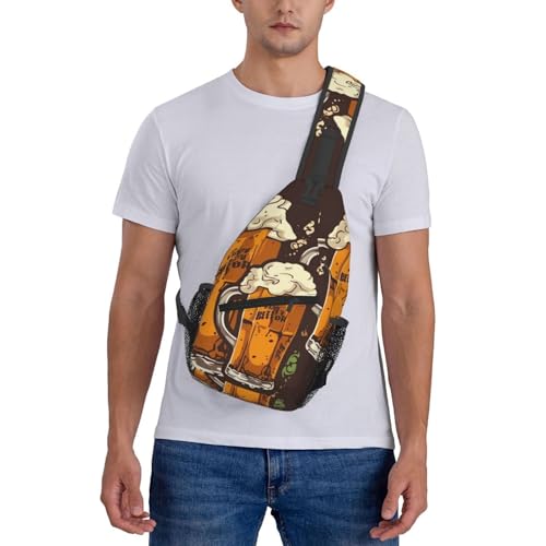 Bolso cruzado para hombre mochila tipo bandolera negra miniatura 7