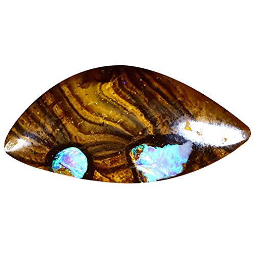 Opale de Koroit australienne 4.82 ct, pierre précieuse d'exception multicolore unique