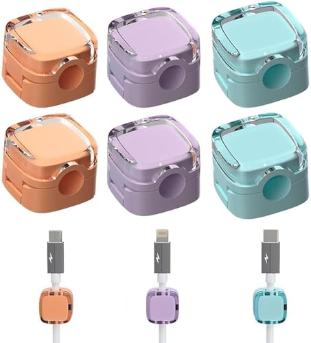 6 Pack New Charging Cable Magnetic Cable Organizer Storage Holder,2026 Cord Organizer Magnetic Cable...