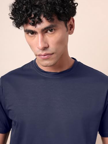 Image of Bewakoof Men's Solid Regular Fit T-Shirt