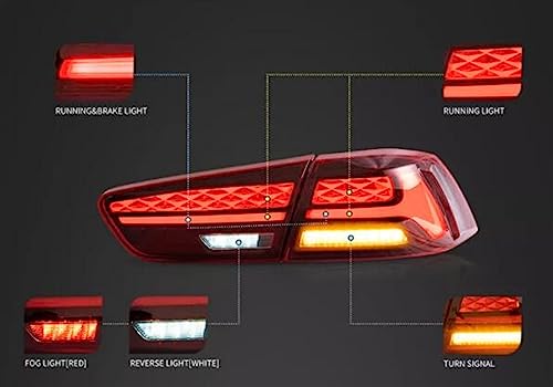 Feu arrière Mitsubishi Lancer 2008-2015 clignotant dynamique et stop