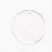 100 Pieces 2'' Diameter Clear Transparent Acrylic Keychain Blanks Discs Circles Hole Precut with Protective Paper 1/8" Thick