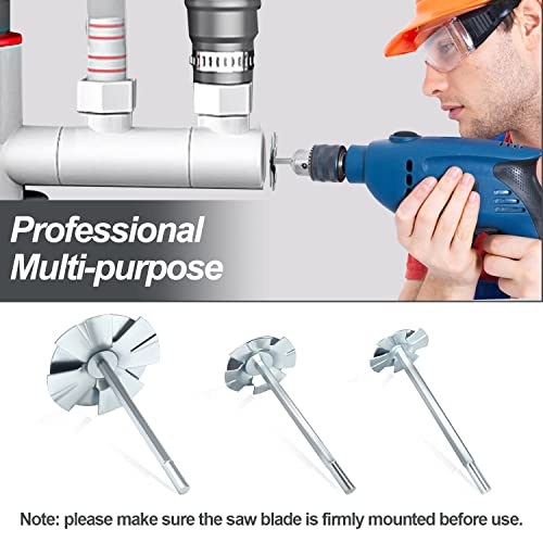 Juyrle 2 Inch Pvc Plumbing Fitting Saver Bit Socket Saver, Pipe Reamer For Removing Sch 40 From Hub, 1/2" Speed Power Drill, Bit Fitting Saver Inside Pipe Cutter (2 Inch) #TOP6