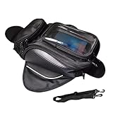 Gacqpli Motorrad Tankrucksack, Magnetische Tanktasche Mit Touchscreen Handytasche, Motorrad Fahrradzubehör Für Motorräder, Elektromotorräder