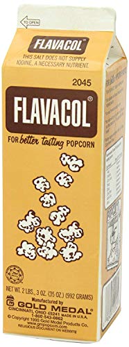 Perfectware Flavacol Popcorn Season Salt - 35oz Per Carton - Pack of 3 Cartons. Total 105 Ounces