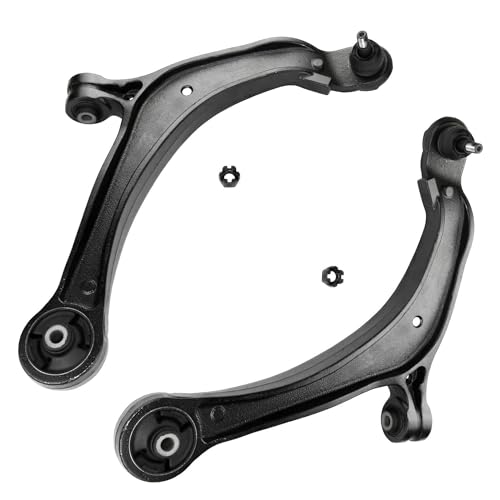 Image of Detroit Axle - 6pc Front End Suspension Kit for 2011-2017 Honda Odyssey 2 Lower Control Arms with Ball Joints 4 Inner and Outer Tie Rod End Links 2012 2013 2014 2015 2016 Replacement