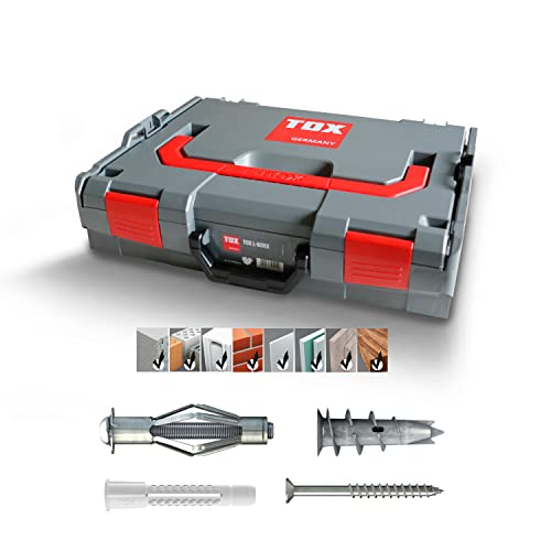 TOX L-BOXX Sortimentskoffer Indoor, effektiv, robust, belast- & stapelbar & Hohlraum-Dübelsortiment, 1 Stück, 094901605