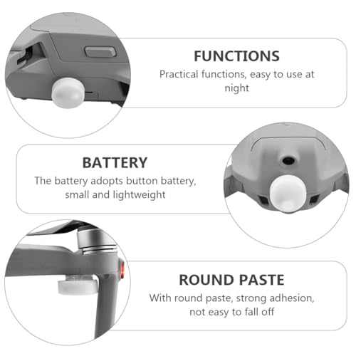 Luces LED de flash para dron con indicador de alarma intermitente de alta potencia 7