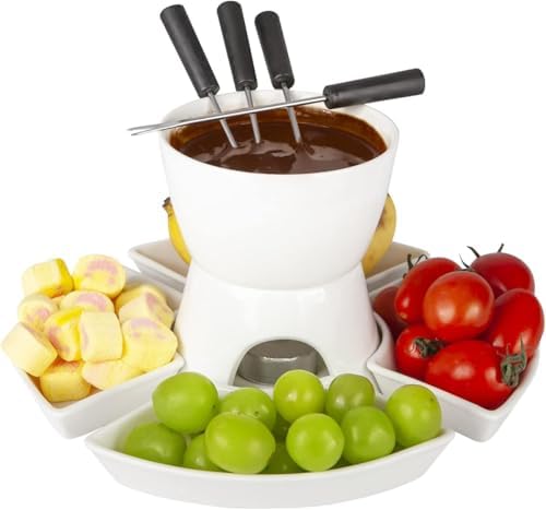 Caramel Fondue Pot 300ml Ceamic Butte Chocolate Fondue Pot Set