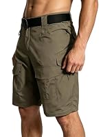 CLOAKA Kurze Hosen Herren Wasserdicht Stretch Cargo Shorts mit Multi Taschen Wandershorts Sommer Outdoor Camping Arbeitshosen Männer Kurz(ohne Gürtel) – Ansicht 6