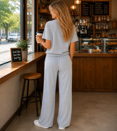 Image of ELVIA Women's Pure Cotton Top and Pyjama Co-Ord Set | Hot Head Graphic Printed Night Suit | Regular Fit Half Sleeve Round Neck T-Shirt with Pajama Loungewear Sleepwear Set for Women