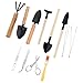 Happyyami Hand Tools Hand Tools 10pcs Tools Set with Transplant Trowel Cultivator Rake Weeder Pruner Miniature Garden Planting Tool for Indoor Fairy Care Potting Tools Tools
