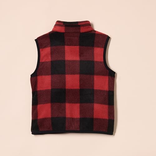 Image of Amazon Essentials Boys and Toddlers' Polar Fleece Full-Zip Mock-Neck Vest