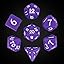 Purple W/White Numbers