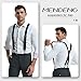 MENDENG Suspenders for Men Vintage 4 Swivel Hook Adjustable Braces Groomsmen