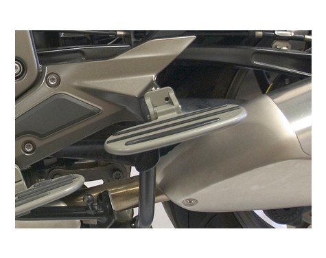 Ilium Works Passenger Floorboards Lowered in Iron Glimmer compatible with BMW K1600GT & K1600GTL up to 2016 IW-26-300