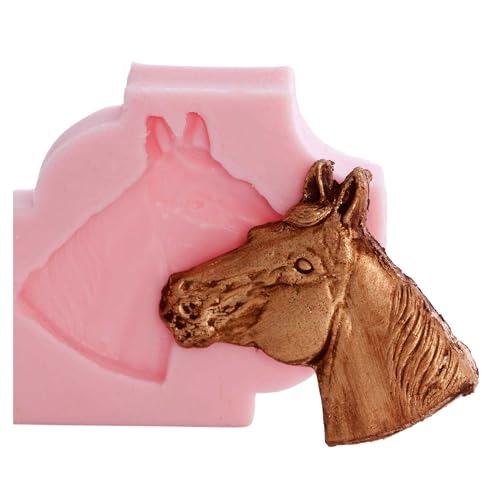 Horse Head Silicone Mold Chocolate, Fondant, Resin, Clay Flexible Mold. Creates a thin horse head.