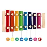 SEGURIDAD: Los materiales no tóxicos son muy seguros para niños pequeños. Hecho de materiales de alta calidad, duraderos y seguros. Estos instrumentos están hechos tanto para sonido como para longevidad.