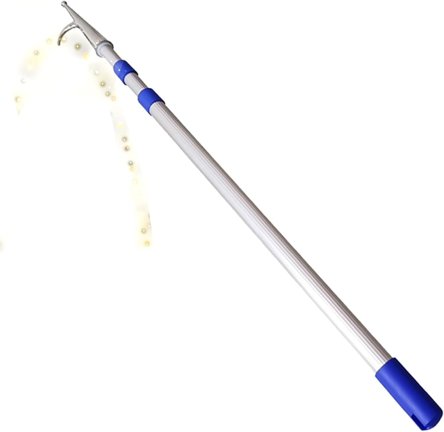 HTDRE Floating Boat Hook - Rustproof Aluminum Telescoping Push Pole for Yachts and Boats - Ideal for Docking and Pushing/Pulling