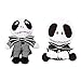 2 PCS Nightmare Before Christmas Bambola Peluche Imbottito con Jack Skellington,Nightmare Before Christmas Jack Skellington Peluche Bambola Cuscino Buddy, Pumpkin King Peluche Peluche Bambole