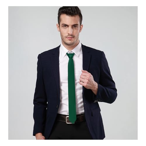 Image of Landisun Black Tie Men Women Solid Skinny Ties Slim Ties Satin Tie