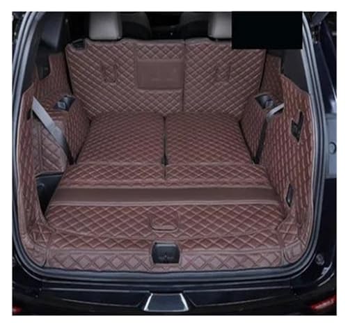 トランクマット に適合する フォード に適合する エクスプローラー 6 7人乗り 2020年式 耐久性のあるトランクカーペット カーゴライナーマット フルセット カートランク 後部座席マット(CoffeeC)