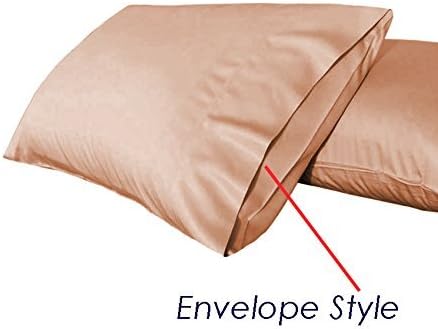 Miniatura 2 de Funda de almohada suave de polisatén, funda de cojín de 21 x 54 pulgadas (varios colores) de TAOSON