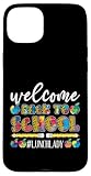 Installation facile Déjeuner de bienvenue à la rentrée scolaire, Lady 1st Day Of School Coque pour iPhone 15 Plus