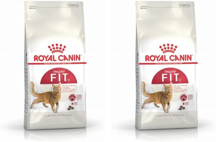 Fit 32 Adult Dry Cat Food, Meat Flavor, 4 Kg (Pack of 2)