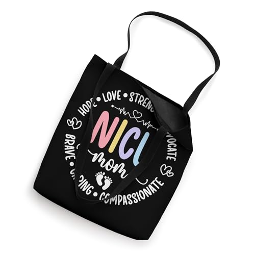 NICU Mom Appreciation Micro Preemie Baby Mom Of NICU Warrior Tote Bag miniatura 2